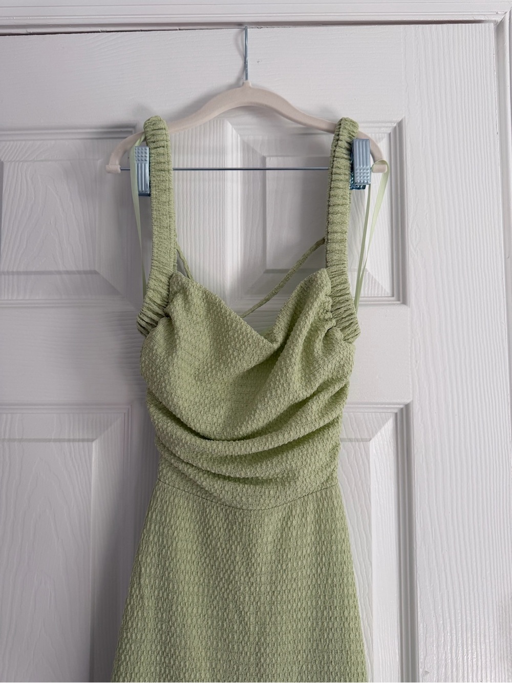 Selfie Leslie Cowl Neck Tie Back Dress